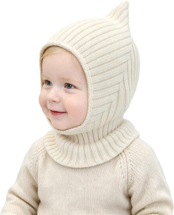 Baby Girl Winter Hat Knit Toddler Hats Boys Warm Balaclava Infant