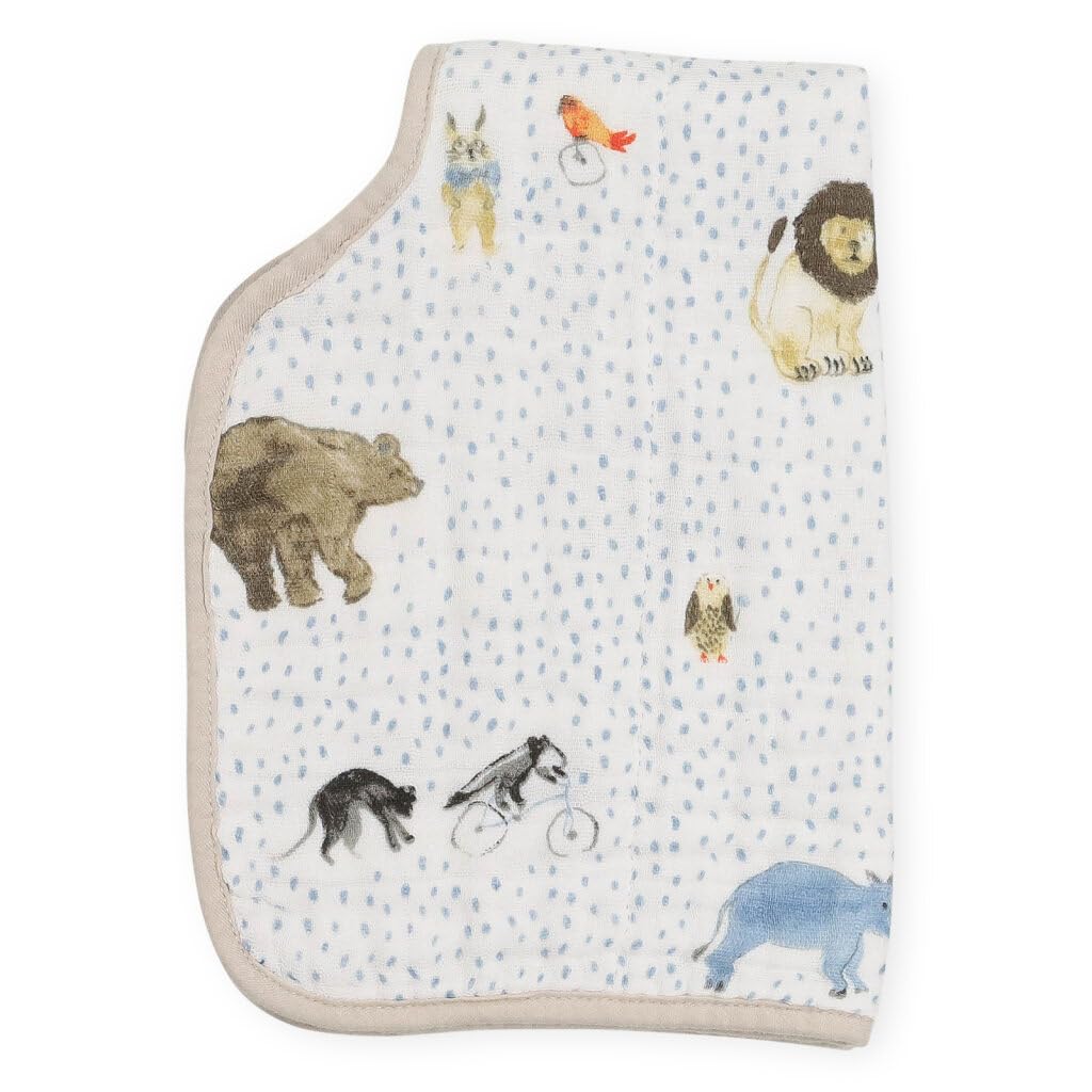 Unicorn Cotton Muslin Burp Cloth - Party Animals