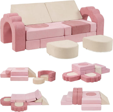 Soft Foam Climbing Blocks for Toddlers, Piece Flower Foam Blocks