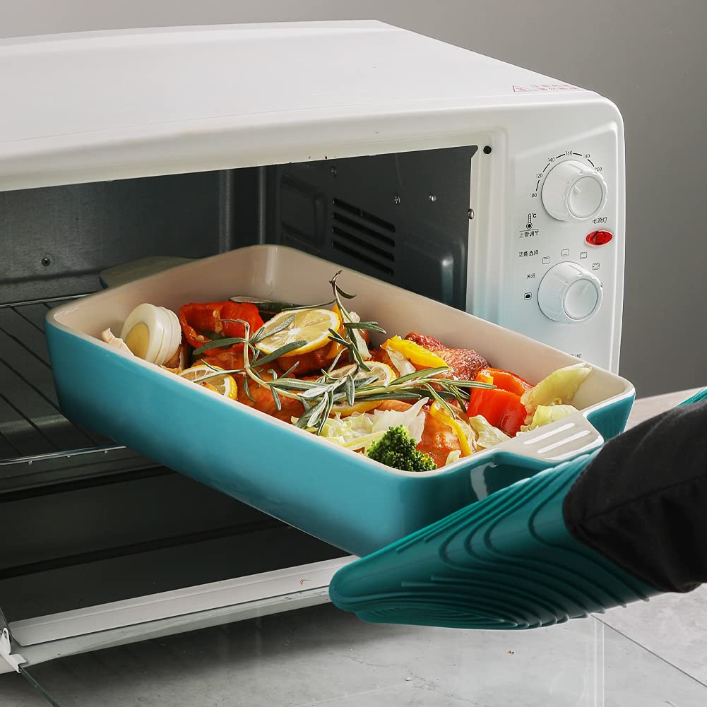 Ceramic Bakeware Set, Rectangular Baking Dish for Oven Lasagna Pans for Cooking, Kitchen, Cake Dinner, Banquet and
