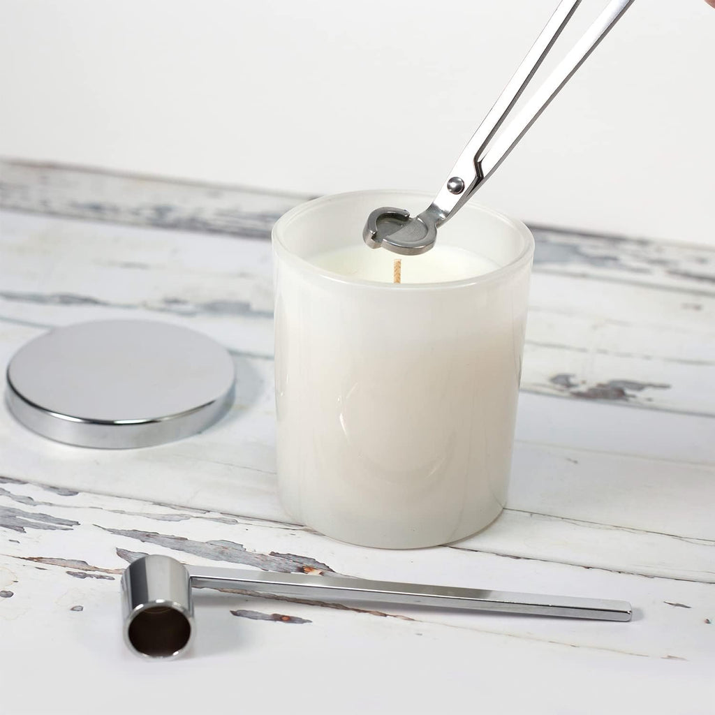 Candle Wick Trimmer and Candle Snuffer Accessory Set - Pick Your Color