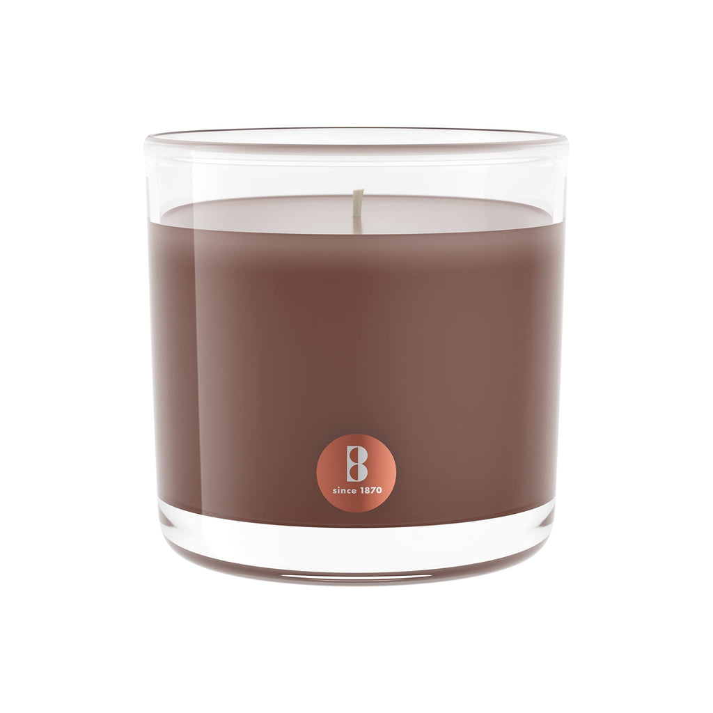 Large Glass Scented Candle Oud Wood, Wax, Brown 101925240470