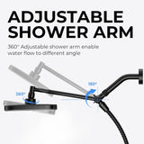 Wide Rain Shower Head With 5 Modes Handheld Showerheads