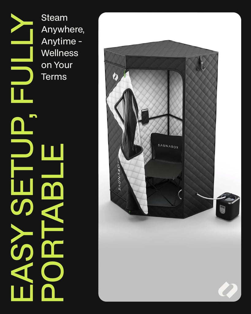 SmartSteam Kit Pro | Personal Steam Sauna for Home Use | Portable Sauna Tent with Chair