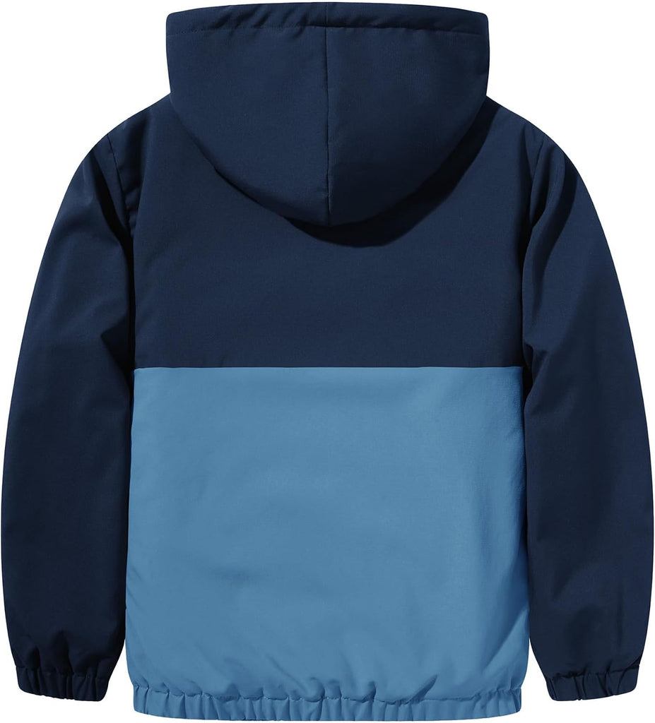 Boys Fleece Jacket Sherpa Lined Zip Up Hoodie for Kids