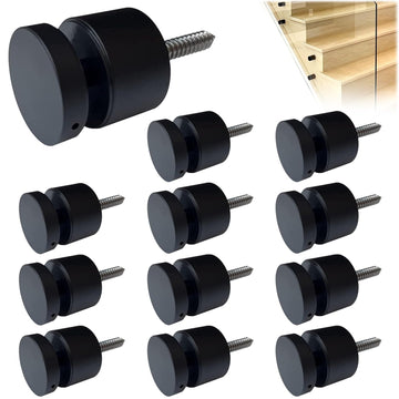 12 Pack Marine Grade SS316 Solid Heavy Duty Glass Railing Standoff