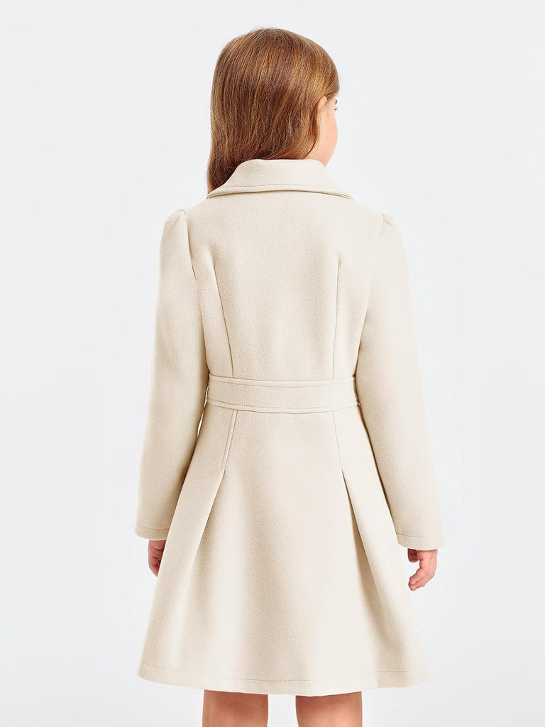 Girls Winter Dress Coat Butron Peacoat Double Breasted Ourwear