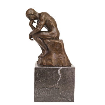 Classical Rodin Statue Thinker Bronze Sculpture Home Decor Art Craft