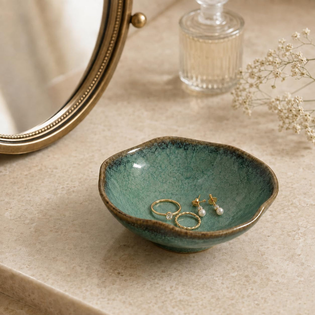4.7" Small Decorative Bowl, Small Key Bowl, Ceramic Potpourri Bowl
