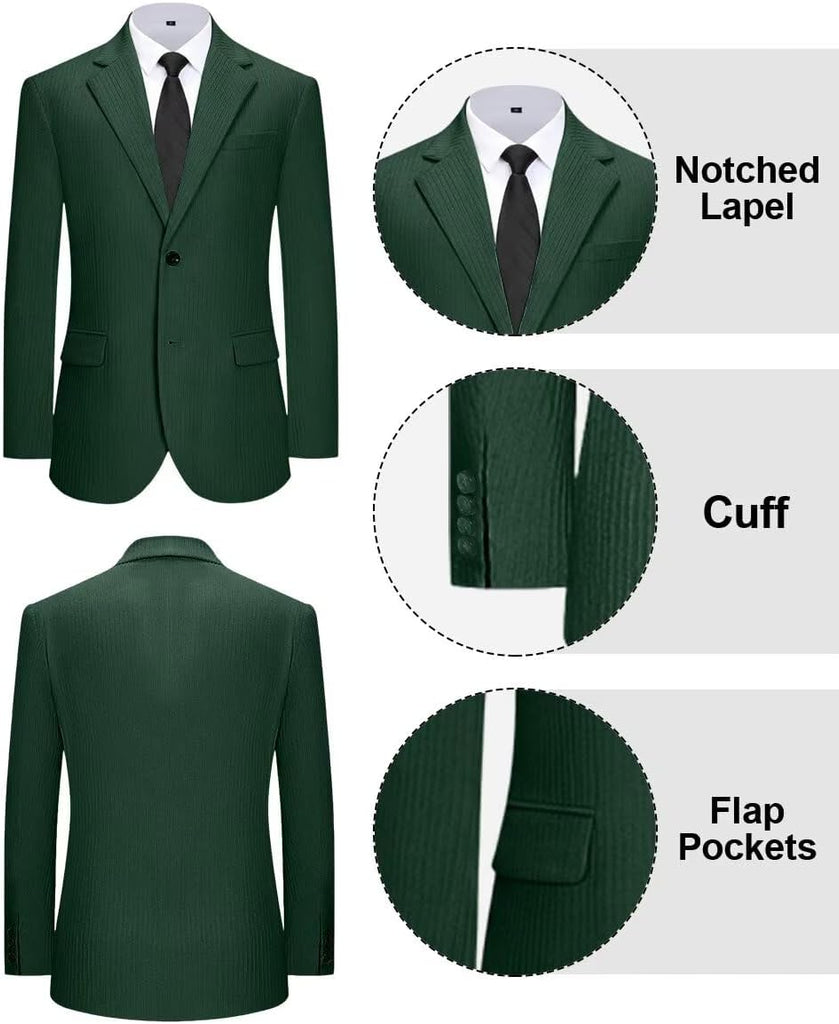 Retro Corduroy Boys Suit 3 Piece Slim Fit Kid Suits Tuxedo Set for Boy
