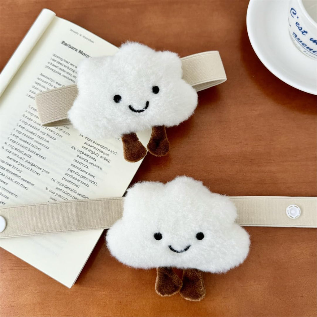 Snap-Fit Cartoon Cloud Curtain Tiebacks Hook Holdbacks Cute Curtain Holdbacks Rope for Baby Kid Girls Living