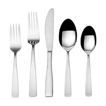 Silver 5216485 Maison Satin Flatware set, 67 piece, Silver