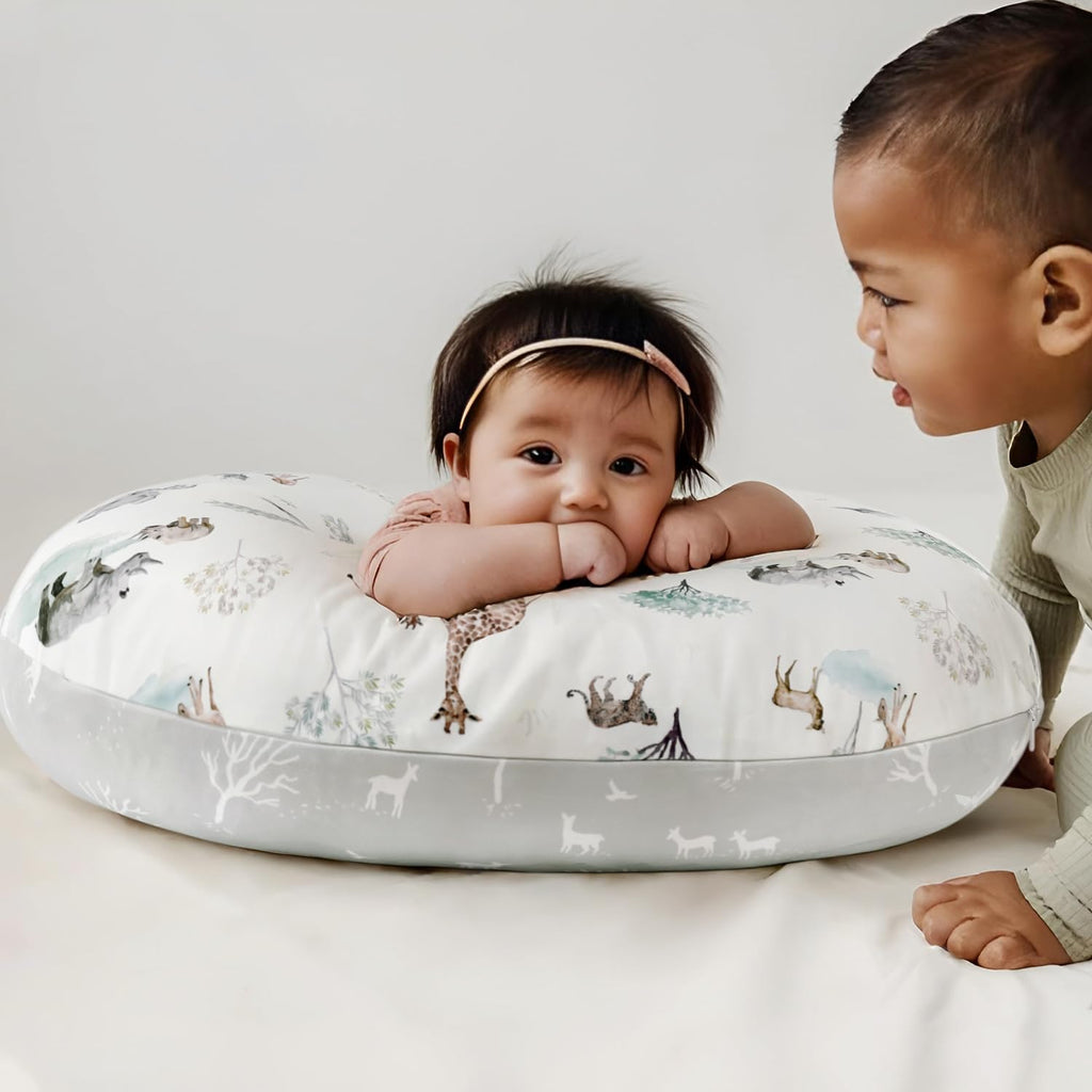 Nursing Pillow Cover Stretchy Minky Removable Nursing Covers for Breastfeeding Pillows, Ultra Soft Comfortable