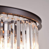 Bronze Modern Contemporary Crystal Chandeliers Lights Pendant Ceiling Chandelier Lighting Fixture 3-Tier for Dining Room Living Room A107-B08FY4NMNG