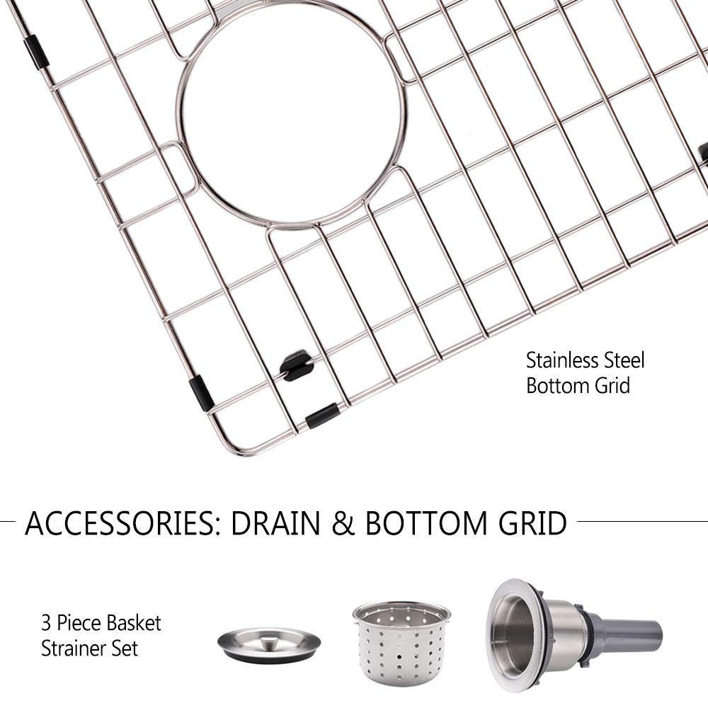 Stainless Steel Undermount Bar Sink 15 x 17 Inches