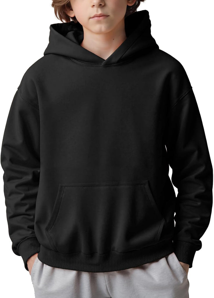 Boys and Girls Oversized Fleece Pullover Hoodies Kids Soft Hooded Sweatshirts