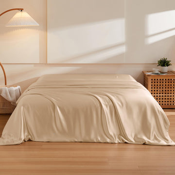 100% 6A+ Mulberry Silk Duvet Cover Champagne