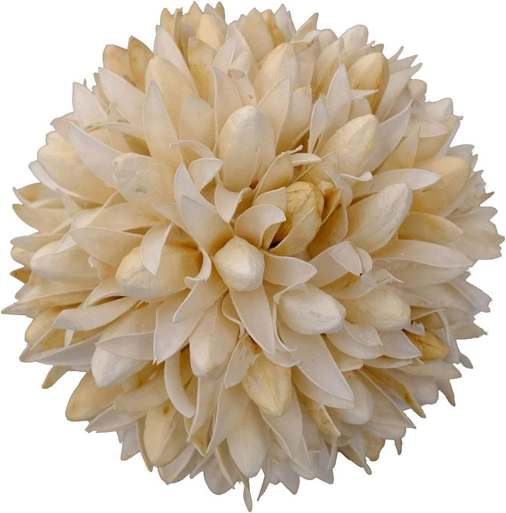 3.5inch Decorative Balls Bowl/Tray &Floral Orb/Ball with Dried Potpourri, Artificial Decorative Balls for Vase Bowl - Set of 3