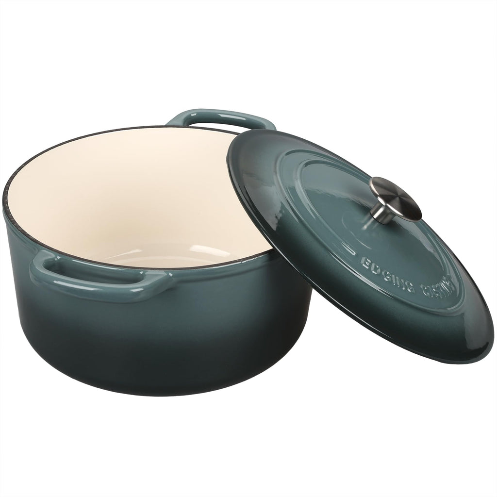 Enameled Cast Iron Dutch Oven with Sourdough Bread Baking Kit, Bread Dutch Oven with Lid, Includes Proofing Basket &