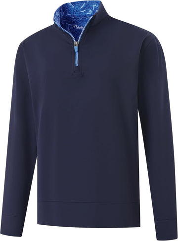 Boys Quarter Zip Pullover Solid Golf Youth Sweatshirt for Kids
