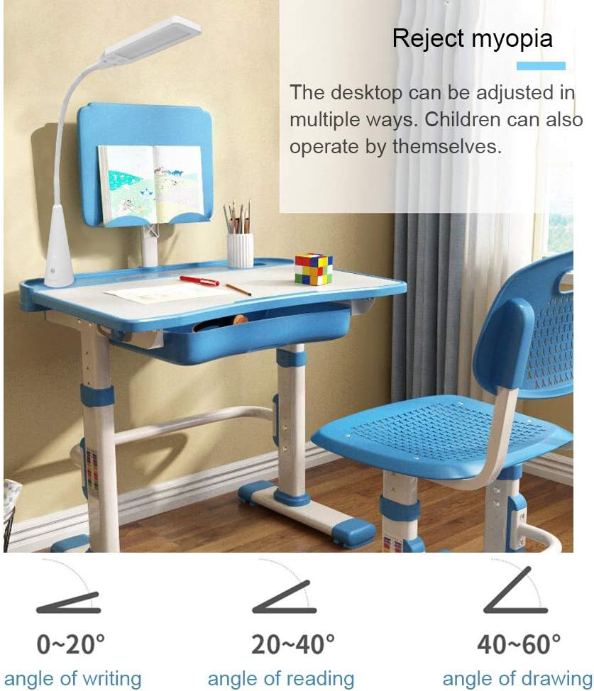 Kids Desk and Chair Set Children School Study Desk for Boys Girls