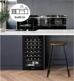 COOLER 28 Bottle Compressor Wine Cooler for Home and Kitchen, Freestanding Mini 