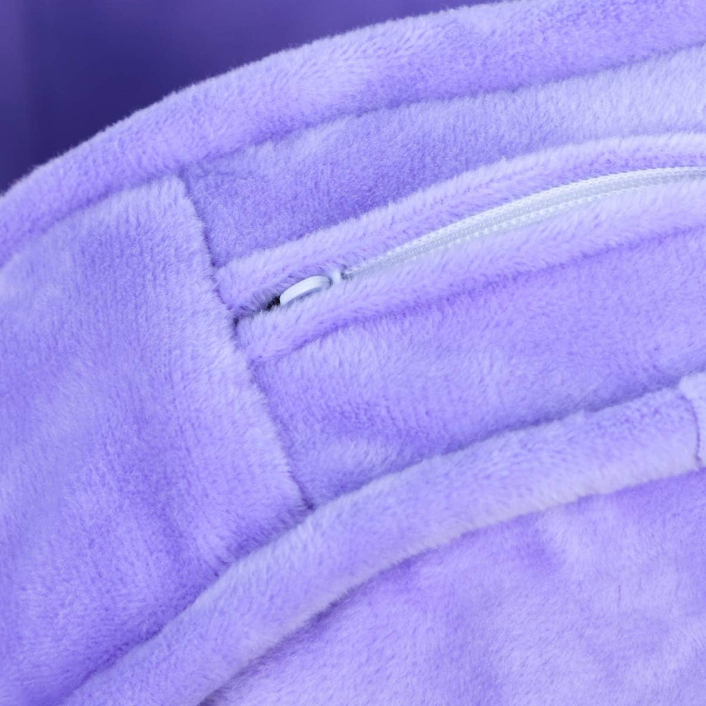 Pet Sofa Bed, Velvet Fabric Pet Couch Chair with Removeable Washable Cushion for Small Dogs Cats (Purple)