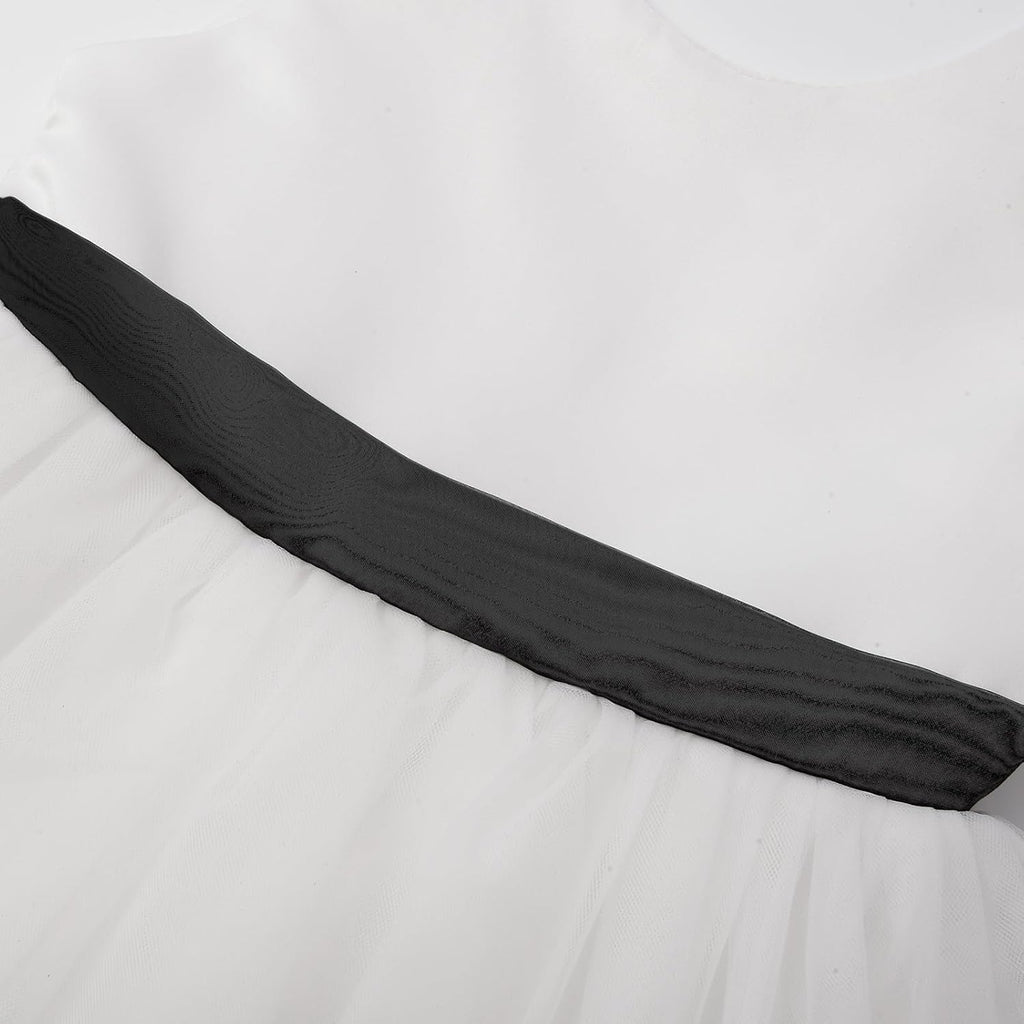 Flower Girls Dress Wedding Satin Dresses Princess Birthday Party Prom Ball Gown