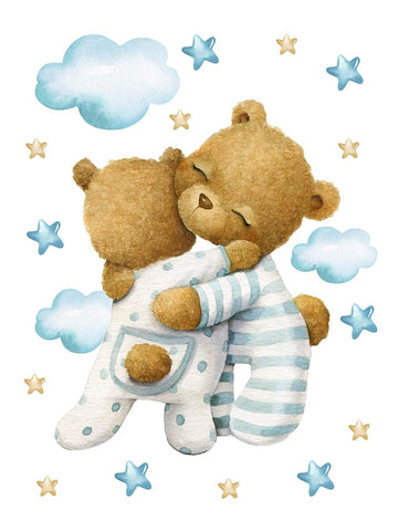 Teddy Bear Fabric Panel for Quilting, 30 x 40 in