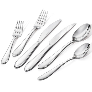 36-Piece Silverware Set for 6, 18/10 Stainless Steel