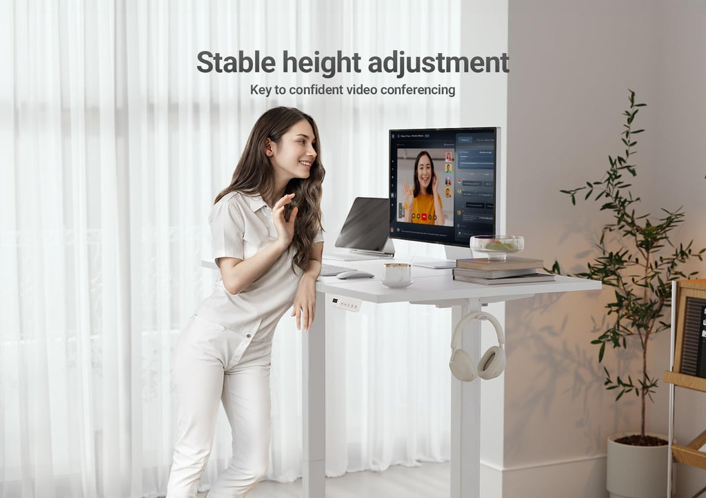 48 x 24 Inch Warm White Electric Standing Desk