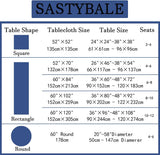 Jacquard Rectangle Tablecloth 60" x 102", Navy Blue Wrinkle Free Spillproof Water Resistant Damask P