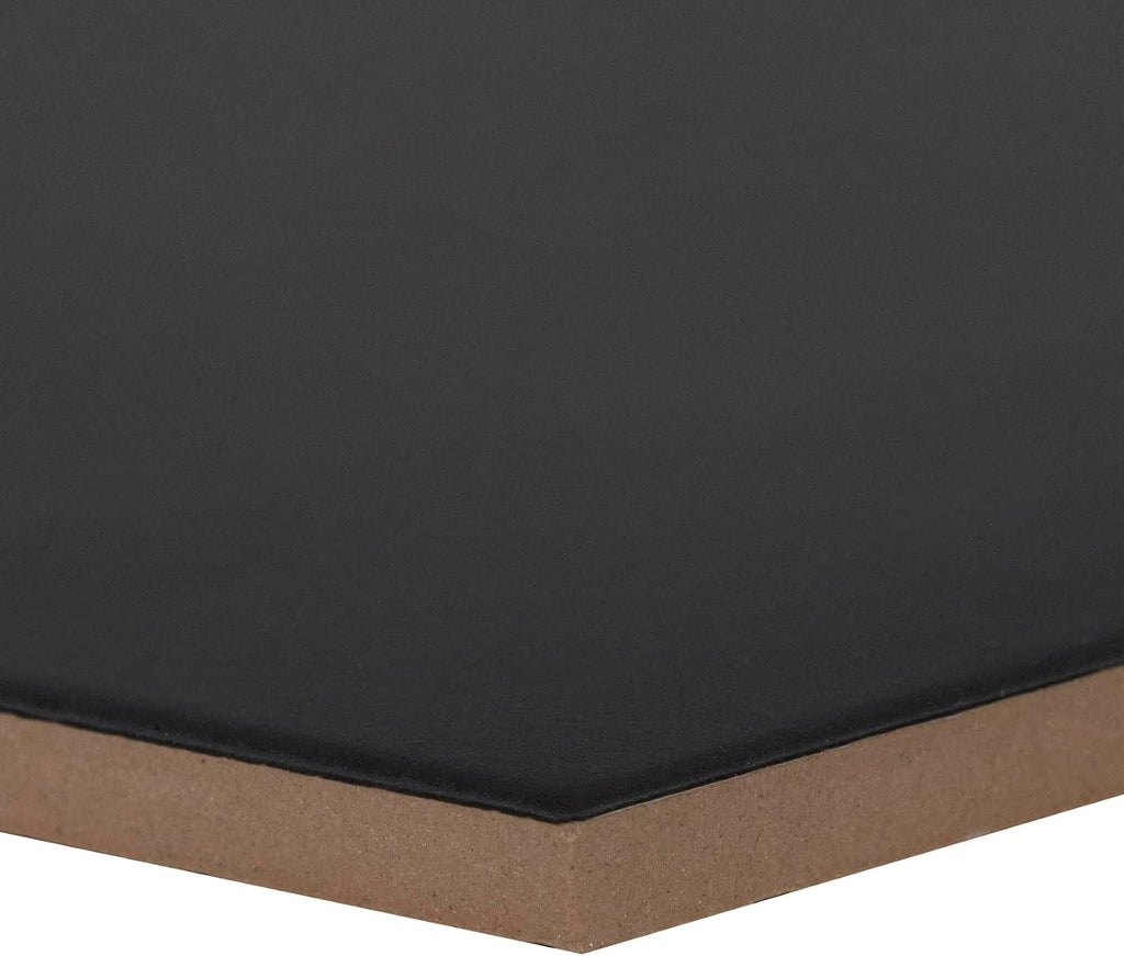 Hexley Graphite 9 x 10in. Matte Porcelain Hexagon Floor Wall Tile