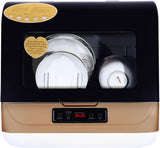 Countertop Dishwasher, 3 Washing Programs Portable Mini Dishwasher Built-in Filter for Apartments, R
