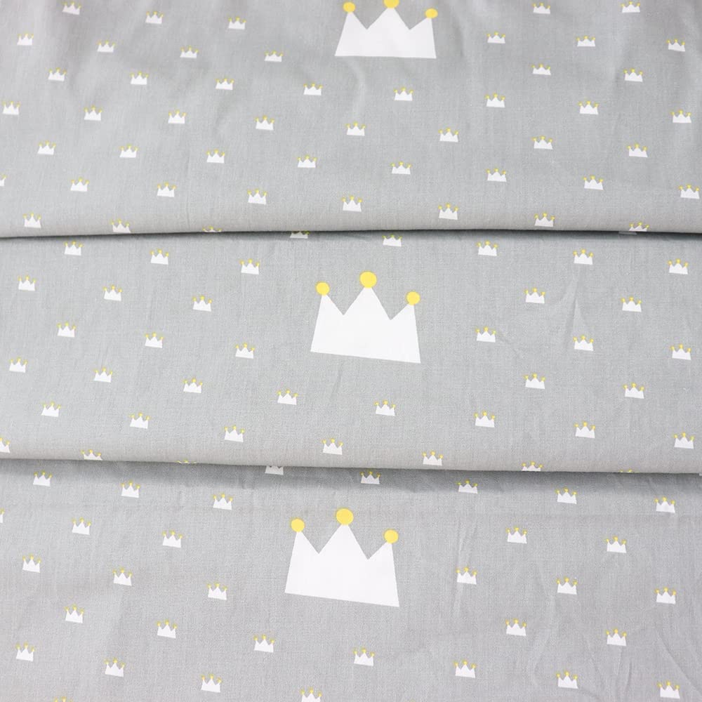 3Pcs Cotton Crib Bedding Set Duvet Cover Fitted Sheet Pillowcase