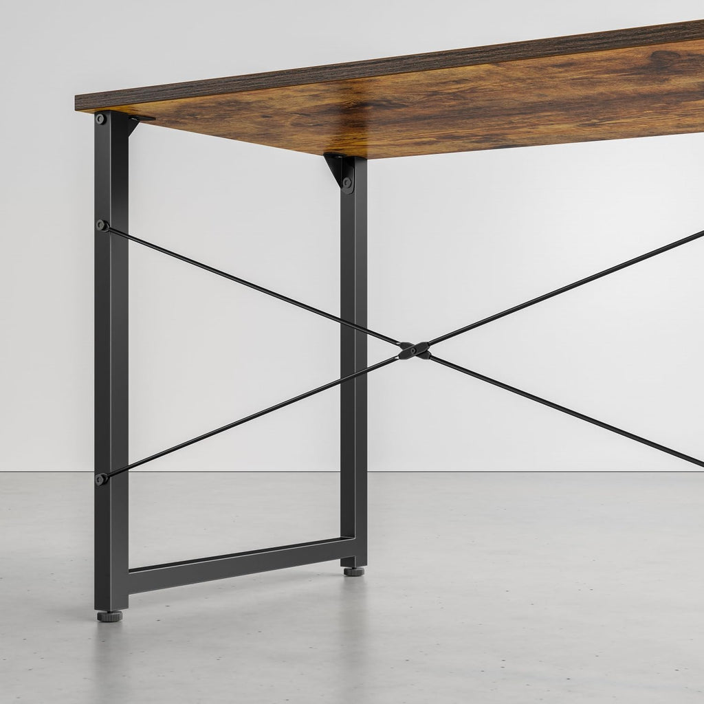 Computer Desk, 32 inch Small Home Office Desk for Small Spaces, Modern Simple Style, Study, Writing, Deep Brown