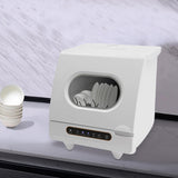 Countertop Dishwasher, 5 Washing Programs Portable Dishwasher, 360°Rotation Flushing Wash Fruit Machine