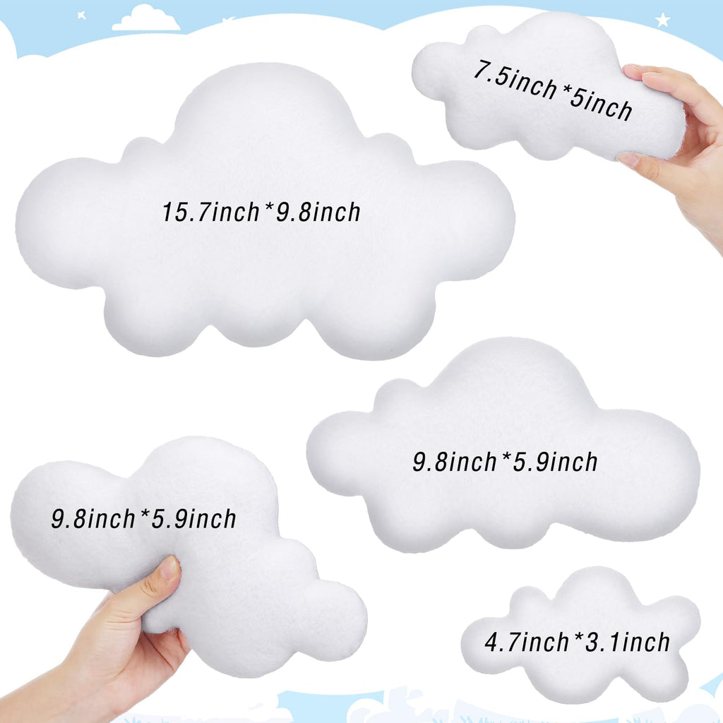 5 Pack 3D Cloud Decor Artificial Fake Cloud Props Wall Decor