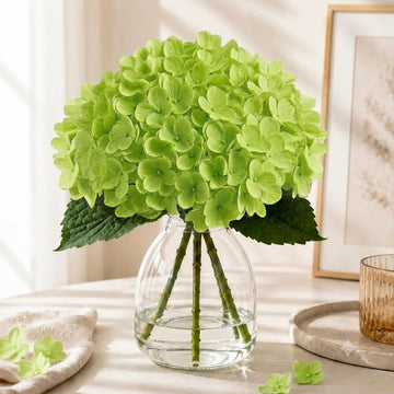 Green Artificial with Vase for Rustic Cottage Foyer Decor