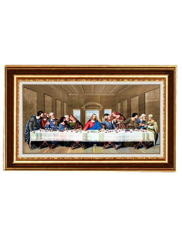 Jesus Christ The Last Supper by Leonardo da Vinci Giclee Art Canvas Prints Framed Size:36"x22"