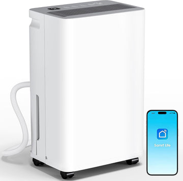 2500 Sq.Ft Dehumidifier for Basement with Drain Hose, 35 Pint Large Best Compressor Dehumidifiers for Home or Garage