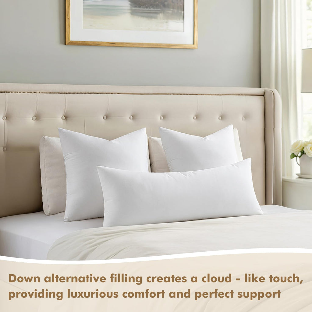 14x48 Inch Synthetic Down Alternative Pillow Insert