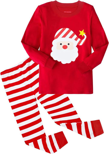 Christmas Pajamas Holiday Long Sleeve Sleepwear for Kids