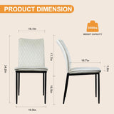 Lightdot Dining Chairs Set of 2, Velvet Comfortable Seats, Mid-Century Modern Living Room Chairs