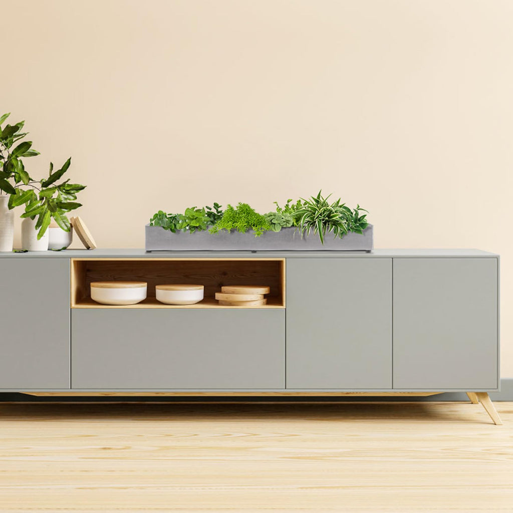 Window Sill Planter Box 32 in, Rectangle Planter, Stainless Steel