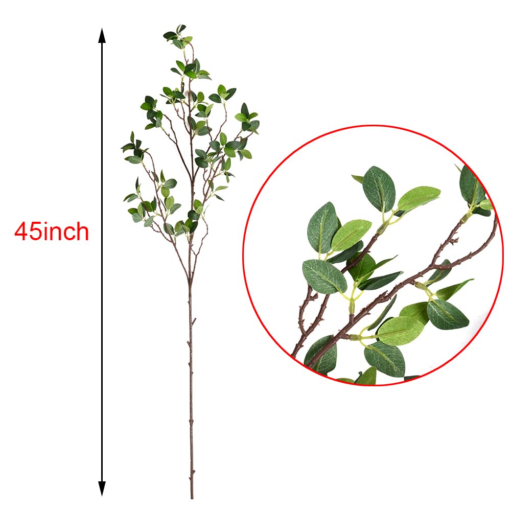 6pcs Faux Stems Artificial Branches for Vase Artificial Stems Artificial Greenery Stems Faux Green Stems Artificial