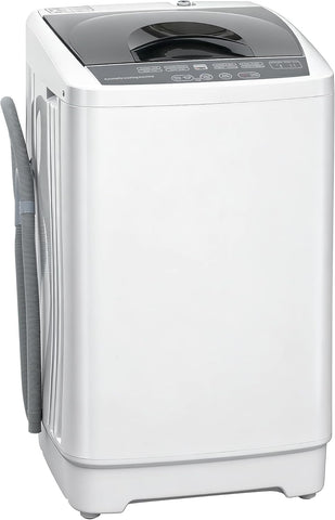 Portable Washing Machine, 1.3 Cu. Ft. Compact Washer with 8 Programs, 6 Water Levels, LED Display, Child Lock, Drain