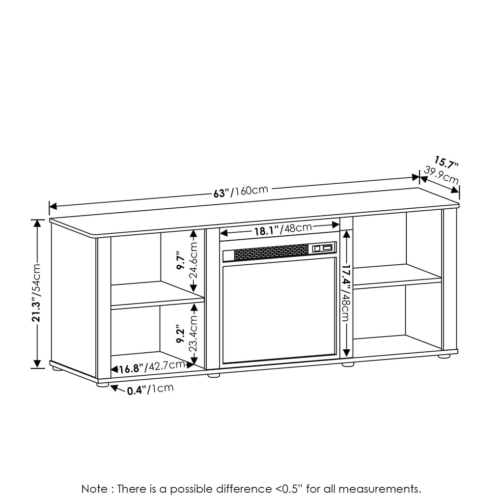 Classic 3-Tier for 70 Inch TV, French Oak Grey