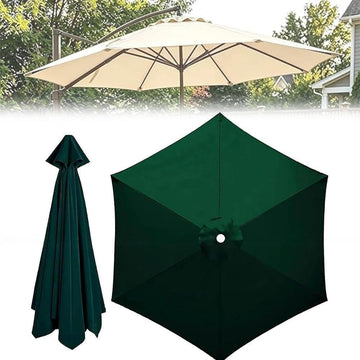 Outdoor Patio Umbrella Replacement Canopy 6.6/7/7.5/8/9/9.2/10/11/11.5/13ft-6/8 Ribs, Round Cantilever UV for Garden