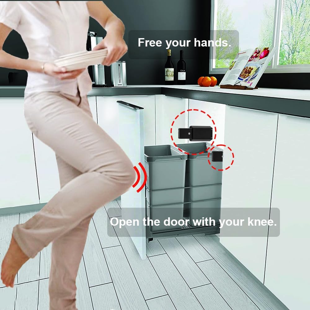 Push to Open Door Latch Cabinet Hardware 2 Pack Magnetic Push Latch & Lock Heavy Duty Touch Latch and Catch for Hidden